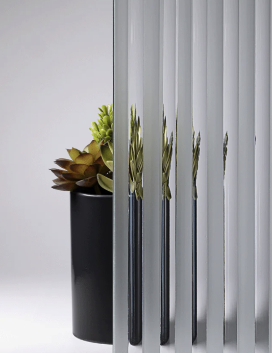 20 Fluted Matelux glas